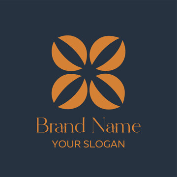 abstract flower logo
