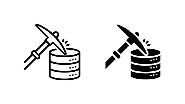 Data Mining Icons, Dual Style Icon Set