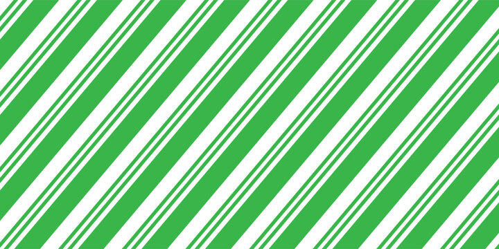 Candy Cane Stripes Seamless Pattern - Diagonal candy cane stripes repeating pattern design
