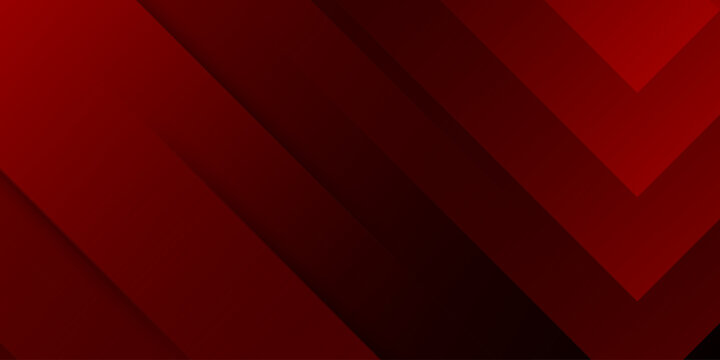 Modern red abstract geometric background with diagonal overlapping layers and subtle shadow effects for professional design