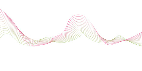 Fototapeta premium Abstract Pink Wave Background with Flowing Blue Lines, Gradient Motion and Curved Shapes Vector Illustration for Modern Digital Wallpaper, Art and Technology Concept