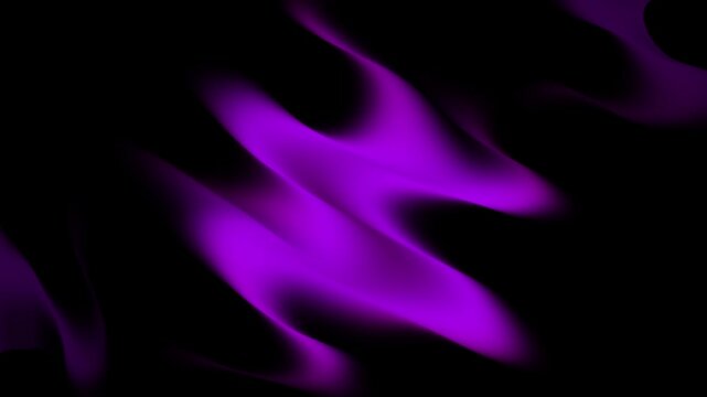 Electric purple waves flowing in dark abstract motion video footage