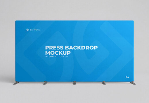 Press Backdrop Banner Mockup