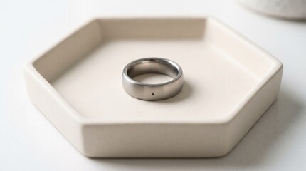 Bio-tracking rings are booming, but most stock photos show them on fingers (which often look distorted or eerie in AI). Showing the ring as an object avoids artifact errors and captures tech buyers.