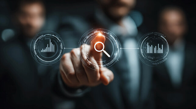 Business team using SEO tools to unlock online visibility attract organic traffic and dominate search engine rankings with strategic optimization for digital marketing success