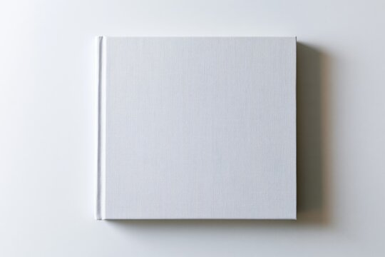The Book in White Hardcover Minimalist Flatlay for Modern Calm