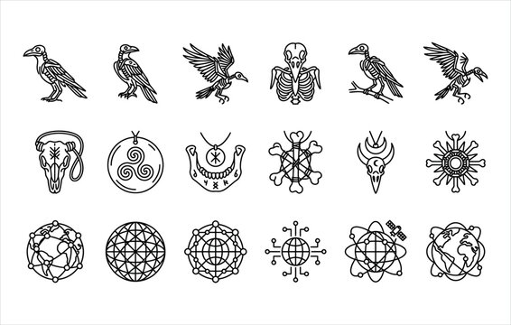 Spooky Ghosts and Computer Hardware Desktop Icons