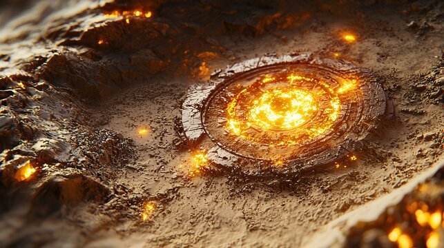 Ancient burning circular device