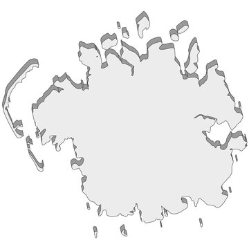 3D map dimension - continent Oceania country Micronesia