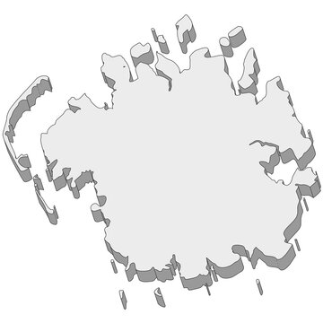 3D map dimension - continent Oceania country Micronesia