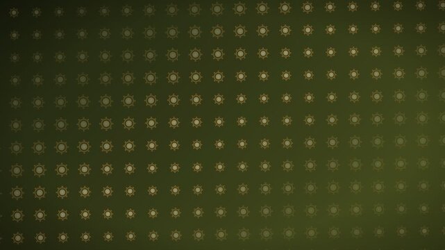 Ceplok Batik Inspired Nusantara Pattern Motion Background Loop 4K - Olive Bronze