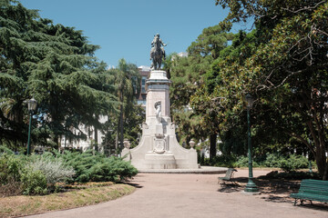 Fototapeta premium Streetscape and architectural scenery of the old town of Montevideo, Uruguay