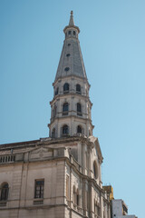 Fototapeta premium Streetscape and architectural scenery of the old town of Montevideo, Uruguay