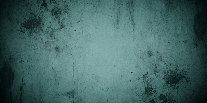 A gritty, textured background with a teal-green hue and dark, smudged accents evokes a sense of age and decay, perfect for creating atmospheric and moody designs.