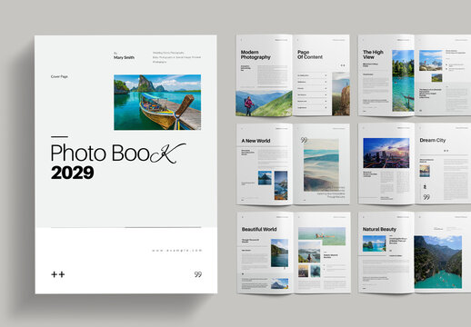 Clean Photo Book Template