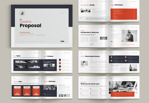 Creative Business Proposal Landscape Layout