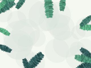Tropical Palm Leaf Nature Pattern Design Backdrop © iushakovsky