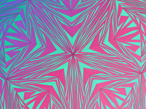 Elegant Penrose Pattern Fivefold Symmetry Background