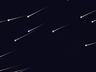 Falling Stars Comet Trails Dark Sky Pattern © iushakovsky