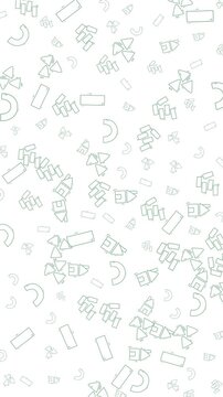 Captivating abstract digital pattern with scattered green elements on a crisp white backdrop. Ideal for modern tech presentations, data visualization, and futuristic concepts.