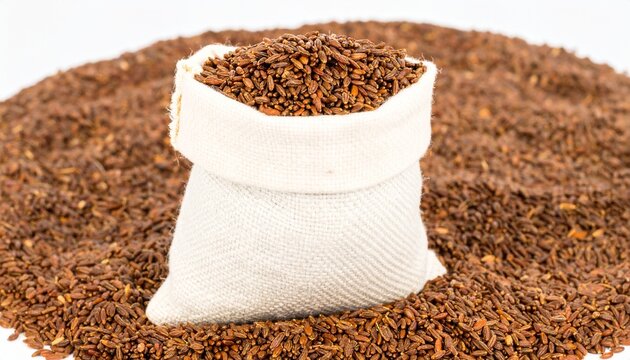 Coffee cup on wooden table with coffee beans.