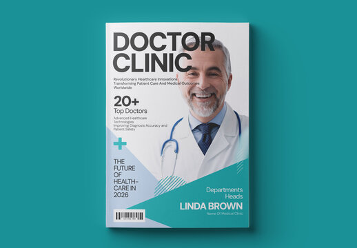 Medical Healthcare Magazine Cover Layout