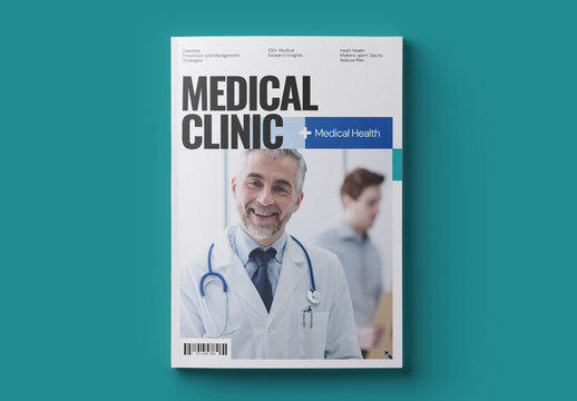 Medical Healthcare Magazine Cover Layout
