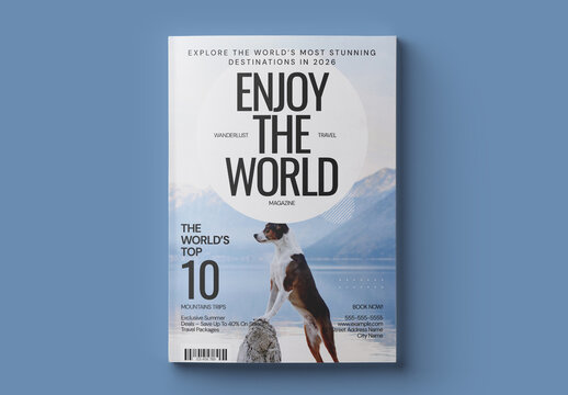 Travel Magazine Cover Layout