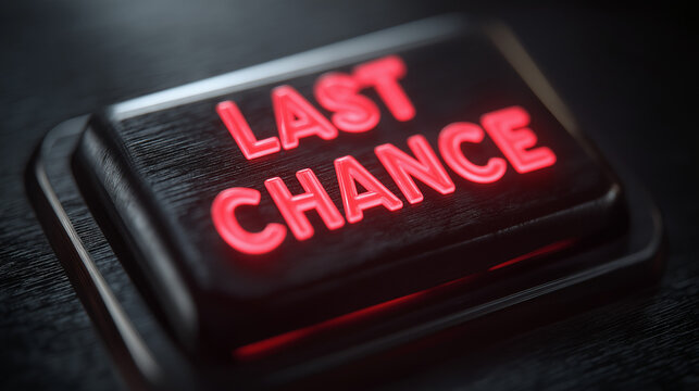 Final Opportunity Push Button Concept with Last Chance Message