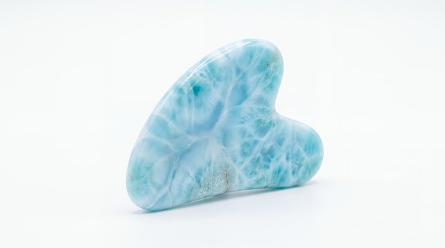 blue stone isolated on white