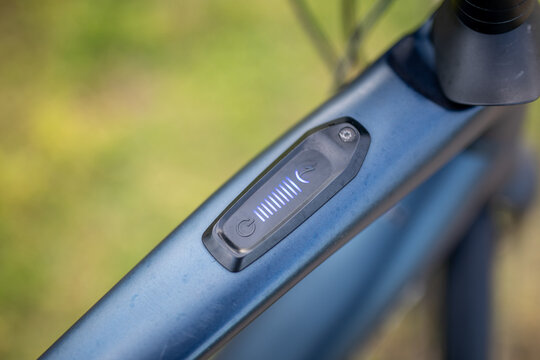 Electric Bike Control Panel Display Closeup