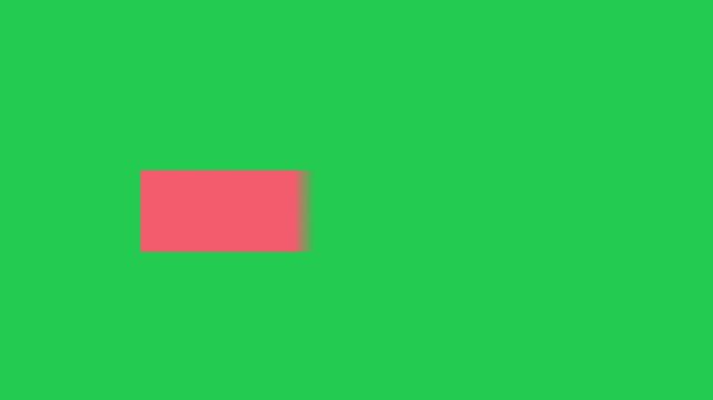 Flat Modern Geometric Lower Third Banner Template on Green Screen