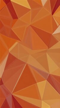Abstract orange and red low poly geometric background featuring angular polygon shapes and warm gradients with a modern decorative design