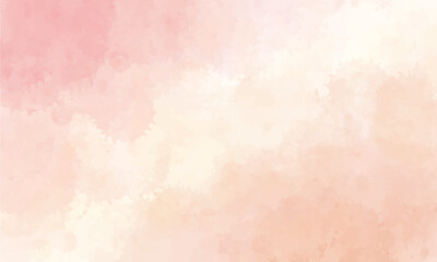 Fototapeta premium Abstract soft pastel watercolor texture background in pink and peach