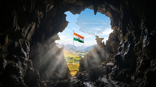 Happy Republic Day of India celebration.