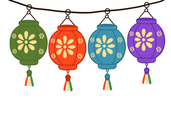chinese new year lanterns © Thananya