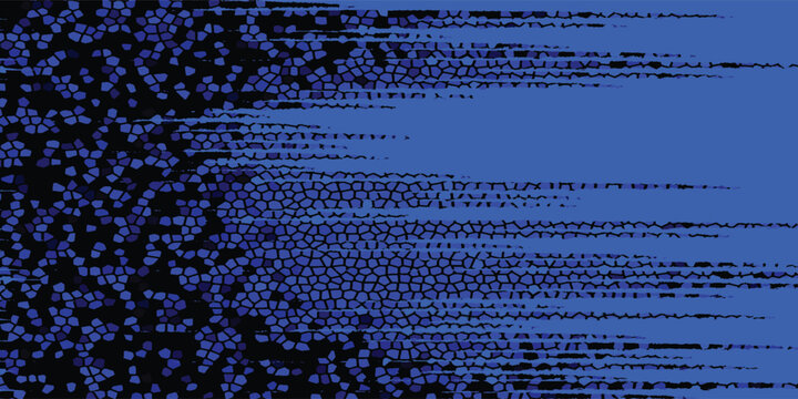 A scattering of abstract pentagon shapes forming a grunge texture.