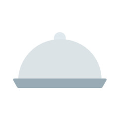Fototapeta premium Cuisine lid flat icon. Kitchen pot lid illustration with simple flat style. Perfect for cooking, kitchen utensils, recipes, and culinary designs.