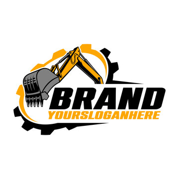 excavator logo template