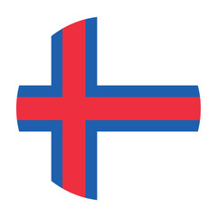 Obraz premium national-flag-of-faroe-islands-vector-illustration-flag
