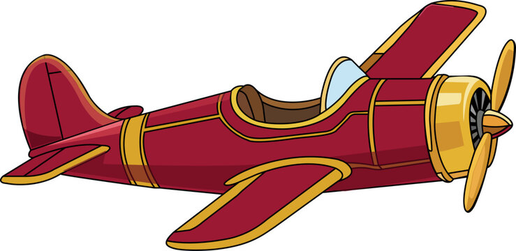 vector illustration of airplane