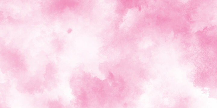 surreal light pink abstract sky cloud background, pink watercolor texture background with painted brush strokes, abstract background resembling cotton candy suitable for background.