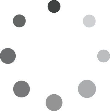 Loading Spinner Icon with Circular Progress Indicators, Buffer Animation and Waiting Symbol Vector
