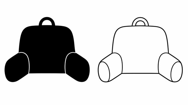 Bed Rest Pillow Icon Set