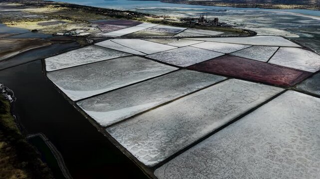 Lake Magadi kenya Sodaash Alkaline water salt lake Trona mineral deposits rift valley kenya . kenyan lake with Trona.