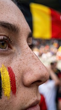 Belgian National Day celebration face paint