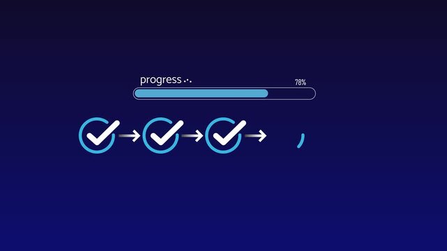 progress tracking workflow checklist with task completion steps and digital interface using stylus on business dashboard for productivity improvement time management . on transparent background.
