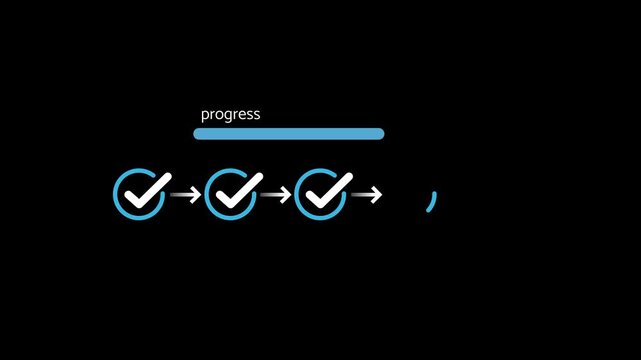 progress tracking workflow checklist with task completion steps and digital interface using stylus on business dashboard for productivity improvement time management . on transparent background.