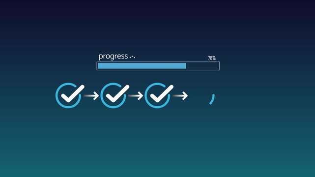 progress tracking workflow checklist with task completion steps and digital interface using stylus on business dashboard for productivity improvement time management . on transparent background.
