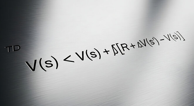 Mathematical equation on metal background